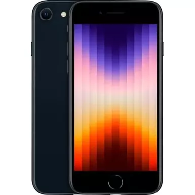 image of Apple - iPhone SE (3rd Generation) 64GB (Unlocked) - Midnight with sku:bb22124300-bestbuy
