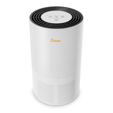 image of Crane True HEPA Air Purifier with UV Light for Rooms up to 300 sq. ft. - White with sku:4jcx_6vp8s9xyibm1w5-_qstd8mu7mbs-overstock