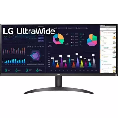 image of LG - 34" IPS LED UltraWide FHD AMD FreeSync Monitor with HDR (HDMI, DisplayPort) - Black with sku:bb21984299-bestbuy