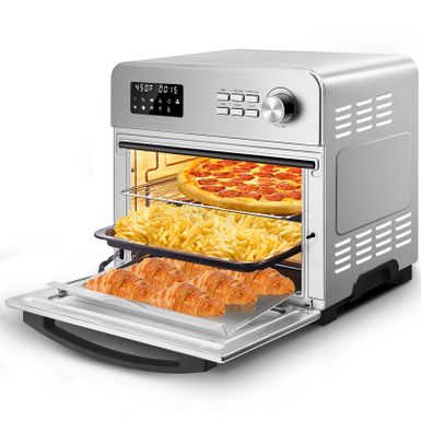 image of Air Fryer Toaster Oven 24QT - Silver with sku:jomk36vt1hbugv7q538goqstd8mu7mbs--ovr