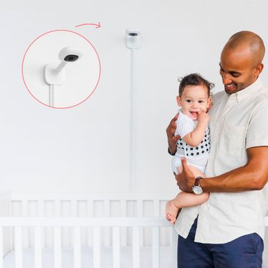 Alt View Zoom 17. Nanit - Pro Smart Baby Monitor and Wall Mount - White