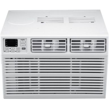 image of Whirlpool - 450 Sq. Ft. 10,000 BTU Window Air Conditioner - White with sku:bb21049154-6132631-bestbuy-whirlpool