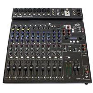 image of Peavey PV 14 BT Compact Pro Audio Mixer with Bluetooth with sku:pea-03614200-guitarfactory