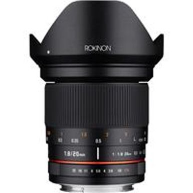 image of Rokinon 20mm f/1.8 ED AS UMC Wide Angle Lens for Canon EF Mount with sku:rk20waca-adorama