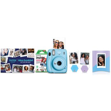 image of Fujifilm - Instax Mini 11 Camera Bundle - Sky Blue with sku:fjim11hbsb-adorama