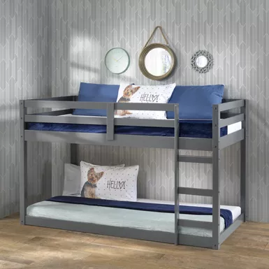 ACME Gaston Twin Loft Bed, Gray