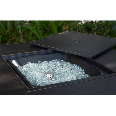 Alt View Zoom 24. Fire Sense - Langhorne Square Aluminum LPG Fire Pit - Antique Bronze