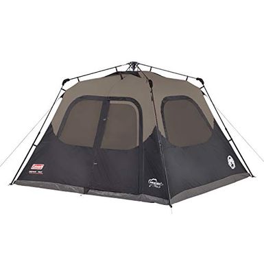 image of Coleman 6-Person Cabin Tent with Instant Setup | Cabin Tent for Camping Sets Up in 60 Seconds with sku:b004e4erha-col-amz