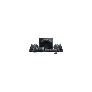 Logitech Z906 5.1 Dolby Digital Sound Speaker, 500W RMS Power, Four Satellite Speakers, Wireless Infrared Remote, Console for Managing Sound