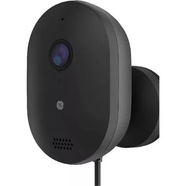 General Electric - CYNC 1-Camera Outdoor Wired Security Camera - BLACK