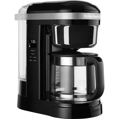 image of KitchenAid - 12 Cup Drip Coffee Maker with Spiral Showerhead - KCM1208 - Onyx Black with sku:kcm1208ob-almo