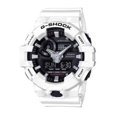 image of G-Shock - G-Shock Ana-Digi Watch White/Black with sku:ga700-7a-powersales