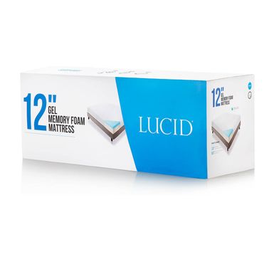 Lucid 12" Full-size Gel Memory Foam Mattress - Full