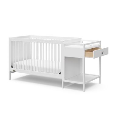 Graco Fable 4-in-1 Convertible Crib and Changer - White