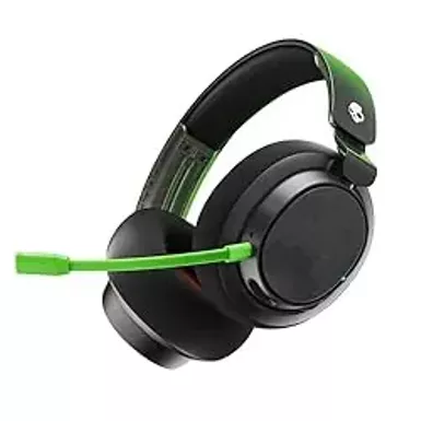 image of Skullcandy SLYR Pro Wireless Multi-Platform Over-Ear Gaming Headset with Ultra Low Latency USB-A Transmitter, Compatible with Xbox, PC, Nintendo Switch or Playstation - Black/Green with sku:b0d1lkgtd5-amazon