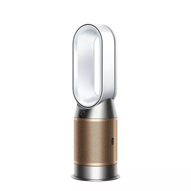 image of Dyson - Purifier Hot + Cool Formaldehyde - HP09 - Smart Tower Air Purifier, Heater and Fan - White/Gold with sku:497044-01-powersales