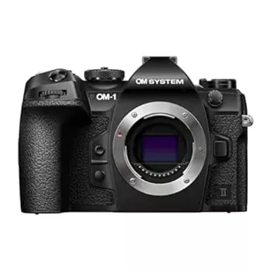 OM SYSTEM Olympus OM-1 Mark II Micro Four Thirds System Camera 20MP BSI Stacked Sensor Weather Sealed Design 5-Axis Image Stabilization 120fps sequential Shooting, Black