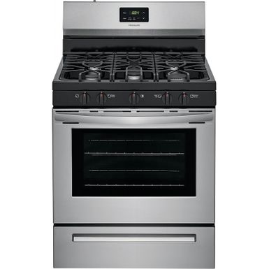 image of Frigidaire 30" Stainless Steel Freestanding Gas Range with sku:fcrg3052as-electronicexpress