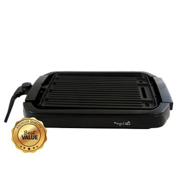 image of MegaChef Reversible Double Use Grill/Griddle - Black with sku:qhzk5art4nkb3yfggqys_wstd8mu7mbs-overstock