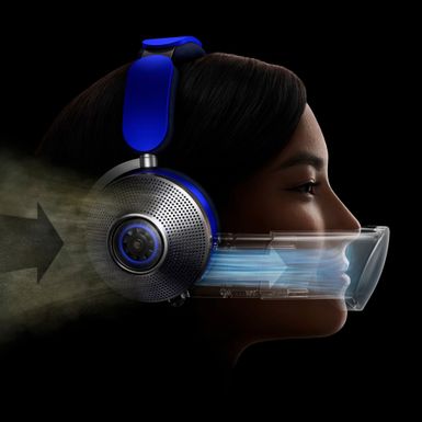 Alt View Zoom 11. Dyson Zone headphones with air purification - Ultra Blue/Prussian Blue