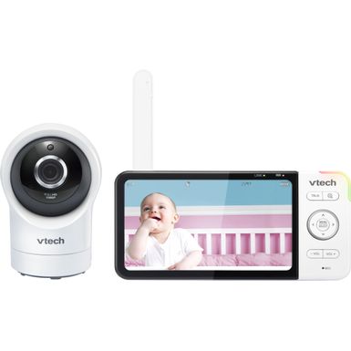 image of VTech - Baby Monitoring System - White with sku:bb21558343-6414529-bestbuy-vtech