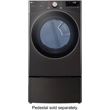 Alt View Zoom 14. LG - 7.4 Cu. Ft. Stackable Smart Gas Dryer with Steam and Built-In Intelligence - Black steel