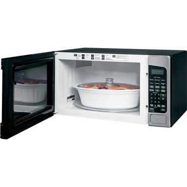 Alt View Zoom 11. GE - 2.0 Cu. Ft. Full-Size Microwave - Stainless steel