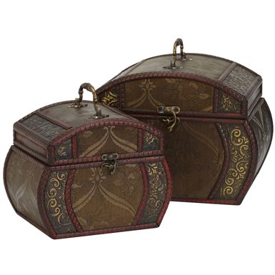 image of Decorative Chests (Set of 2) - Decorative Chests (Set of 2) with sku:zy5tc4aefv-xdbrhgmigmg-overstock