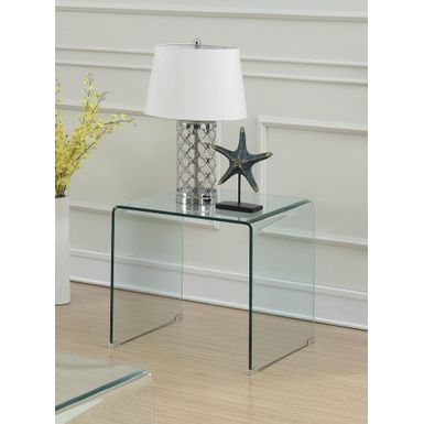 image of Square End Table Clear with sku:705327-coaster
