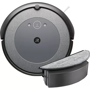 image of iRobot Roomba Combo i5 Robot Vacuum and Mop - Woven Neutral with sku:bb22141671-bestbuy