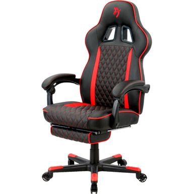image of Arozzi - Mugello Special Edition Gaming Chair with Footrest - Red with sku:bb21549596-6415287-bestbuy-arozzi
