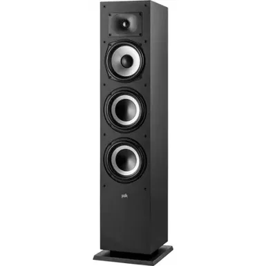image of Polk Audio Monitor XT60 High-Resolution Medium Floorstanding Loudspeaker, Black with sku:bb21828372-bestbuy