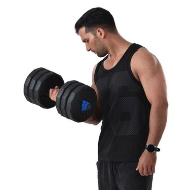 Dumbells Weights Set,Free Weights Dumbbells 2 in 1 Sets - Black