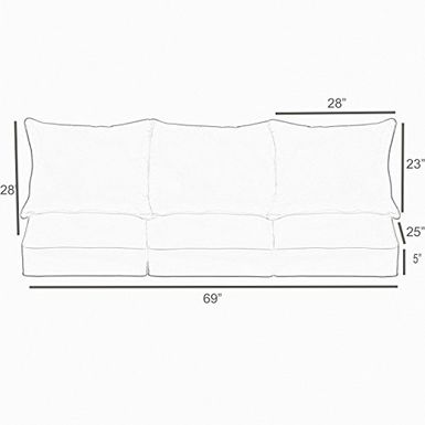 image of Mozaic AZPCSET4362 Swavelle Outdoor Deep Seating Cushion Corded Pillow Sofa Set, 23" x 25" x 5" Beige with sku:b0744l58bx-moz-amz