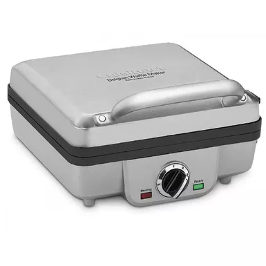 image of Cuisinart - Belgian Waffle Maker with Pancake Plates - Brushed Stainless with sku:bb21536858-bestbuy