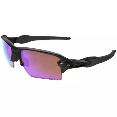 image of Oakley Flak 2.0 XL Prizm Golf Sunglasses (OO9188-05, Polished Black/Prizm Golf) with sku:oo9188-05|polished-corporatesignature