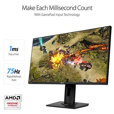 image of ASUS VG275Q 27" Full HD Eye Care Console FreeSync Gaming LED Monitor with Stereo Speakers with sku:asvg275q-adorama