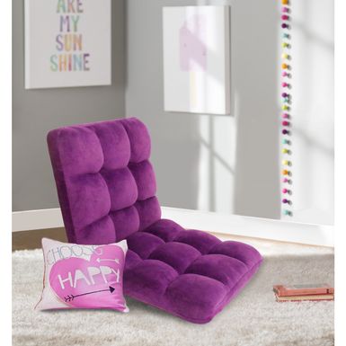 image of Chic Home Armless Quilted Recliner Chair, Purple - Purple with sku:pirw7zebp-tpwrtp2payuastd8mu7mbs-overstock
