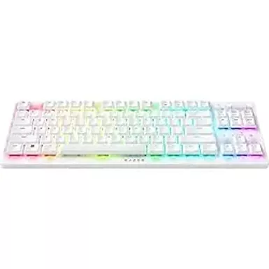 image of Razer - DeathStalker V2 Pro TKL Wireless Optical Linear Switch Gaming Keyboard with Low-Profile Design - White with sku:bb22160262-bestbuy