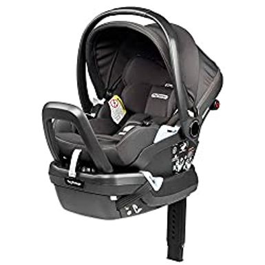 image of Peg Perego Primo Viaggio 4-35 Lounge - Reclining Rear Facing Infant Car Seat - Includes Base with Load Leg & Anti-Rebound Bar - for Babies 4 to 35 lbs - Made in Italy - Atmosphere (Grey) with sku:b08jrzyh5h-amazon