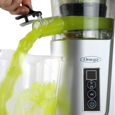 Alt View Zoom 12. Omega - Cold Press 365, 150W, Silver Vertical Slow Masticating Juicer - Silver