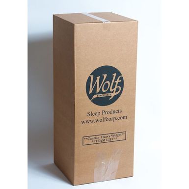 Wolf Sleep Comfort Quilt Twin-size Mattress Bed in a Box Made in USA - Twin