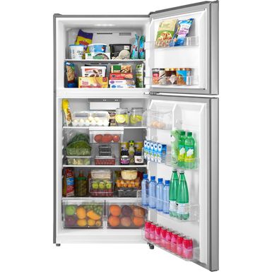 Alt View Zoom 13. Insignia™ - 18 Cu. Ft. Top-Freezer Refrigerator - Stainless steel