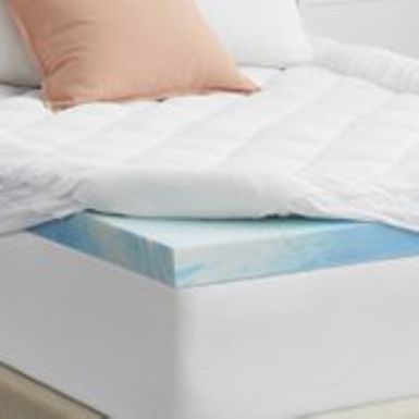 4" SealyChill Gel + Comfort Memory Foam Mattress Topper with Pillowtop Cover - King
