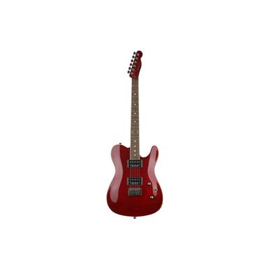 Fender Special Edition Custom Telecaster Electric Guitar FMT HH, Laurel Fingerboard, Crimson Red Transparent