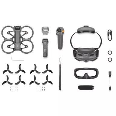 image of DJI - Avata 2 Fly More Combo Drone (Single Battery) - Gray with sku:bb22289236-bestbuy