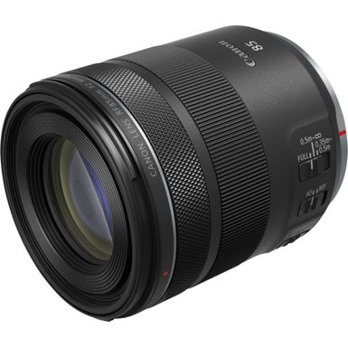 image of Canon - RF 85mm f/2 Macro IS STM Medium Telephoto Lens for EOS R Cameras - Black with sku:bb21606798-6420372-bestbuy-canon
