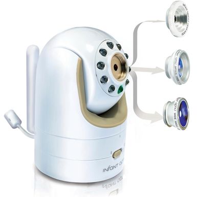 Alt View Zoom 12. Infant Optics - Video Baby Monitor with 3.5" Screen - Gold/White