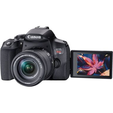 Alt View Zoom 15. Canon - EOS Rebel T8i DSLR Camera with EF-S 18-55mm Lens - Black