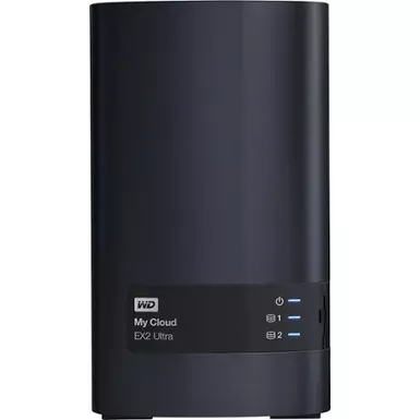 image of WD - My Cloud Expert EX2 Ultra 2-Bay 8TB External Network Attached Storage (NAS) - Charcoal with sku:bb19956905-bestbuy